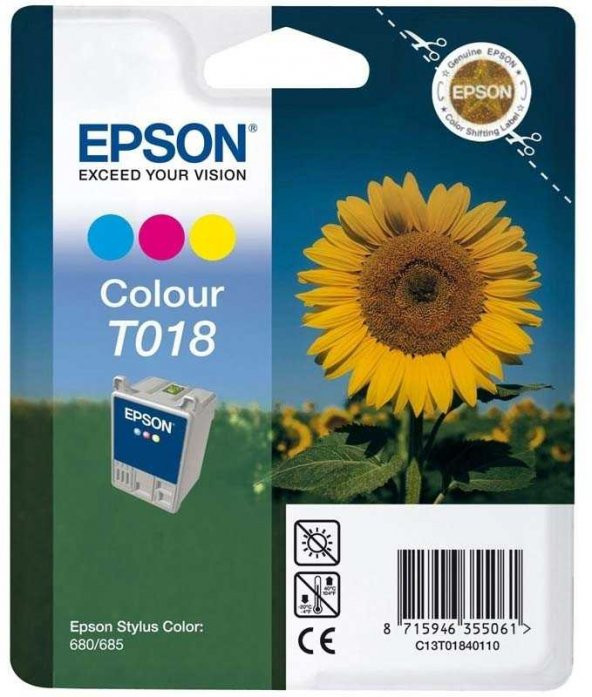 Epson T018-C13T01840120 Renkli Kartuş ürün görseli 1