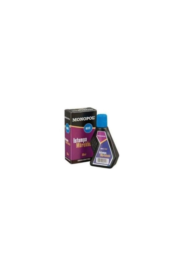 Monopol Istampa Mürekkebi 30 ML Mavi Stampa Mürekkebi (12 Li Paket) ürün görseli 1