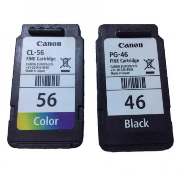 Canon PG46-CL56 Siyah ve Renkli Kartuşlu Avantajlı Paketi ürün görseli 1