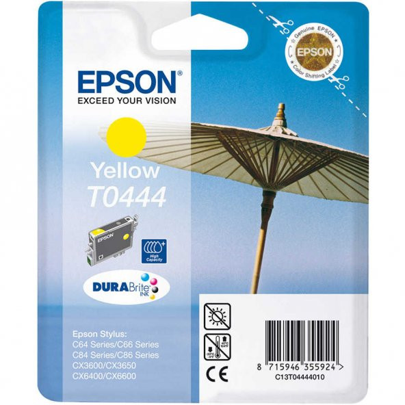 Epson T0444-C13T04444020 Sarı Kartuş ürün görseli 1