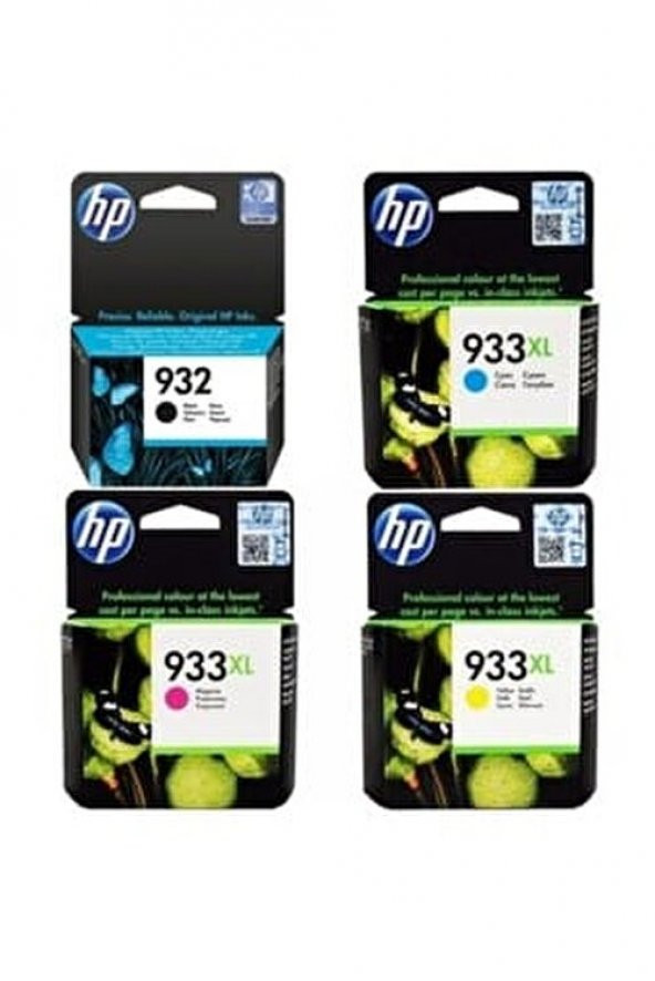 Hp 932 / Hp 933XL Kartuş 4 Lü Set ürün görseli 1