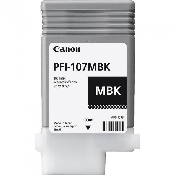 Canon PFI-107MBK Mat Siyah Kartuş ürün görseli 1