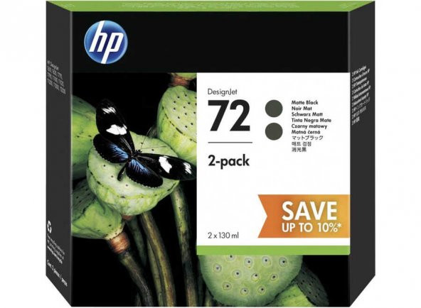 Hp 72-P2V33A Mat Siyah Kartuş 2Li Paket ürün görseli 1