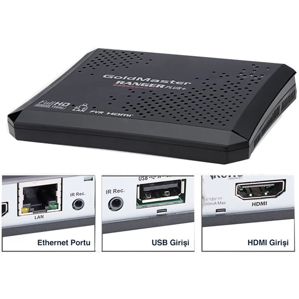 Goldmaster Ranger HD Plus PVR Uydu Alıcısı - Resim 4