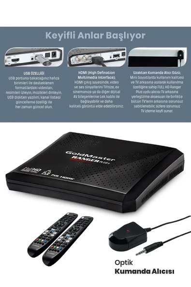 Goldmaster Ranger HD Plus PVR Uydu Alıcısı - Resim 6
