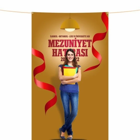 Mezuniyet Hatırası Pankartı-13- 150x250 cm ürün görseli 1