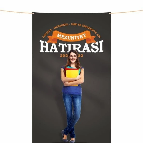 Mezuniyet Hatırası Pankartı-11- 150x250 cm ürün görseli 1
