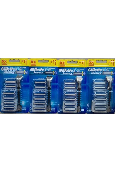 Gillette SENSÖR3 24 ADET YEDEK BAŞLIK ürün görseli 1