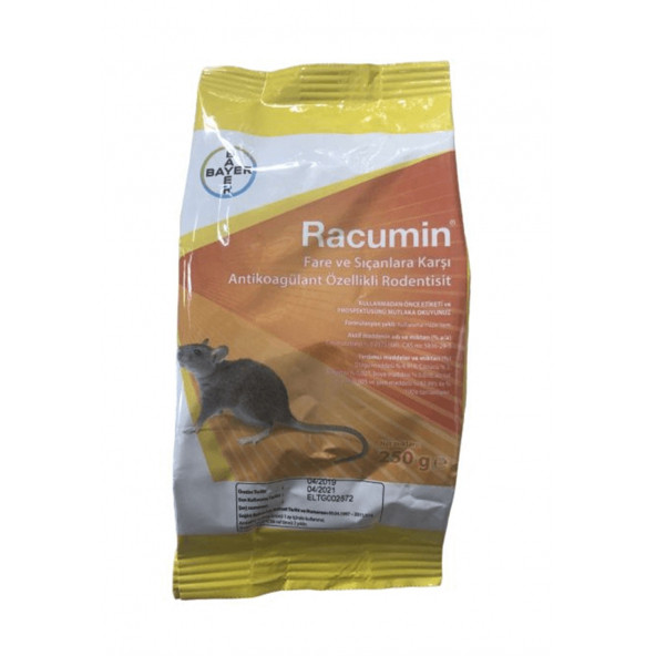 Racumin Fare ve Sıçan Buğday Yemi Zehiri 250 gr ürün görseli 1