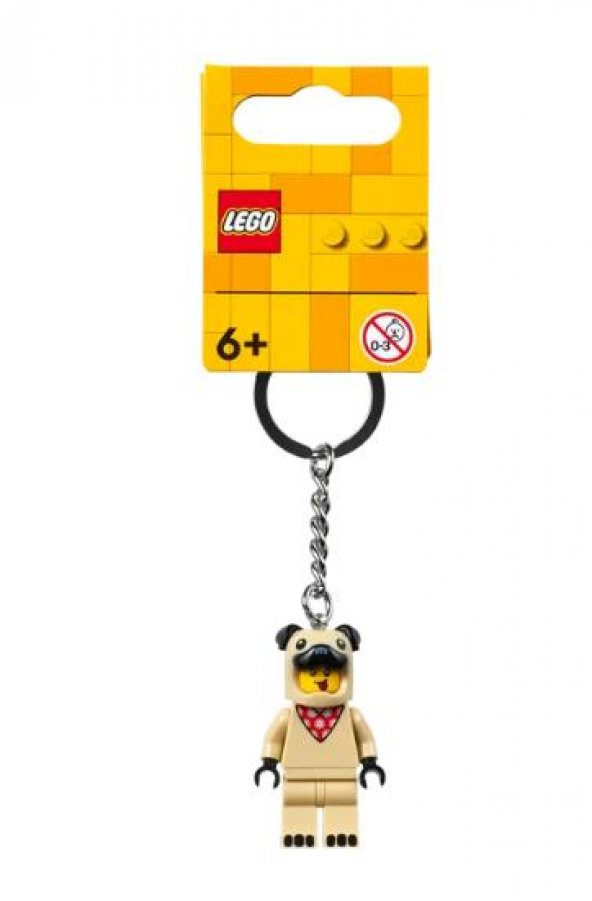 Lego 854158 French Bull Dog Guy Keyring ürün görseli 1