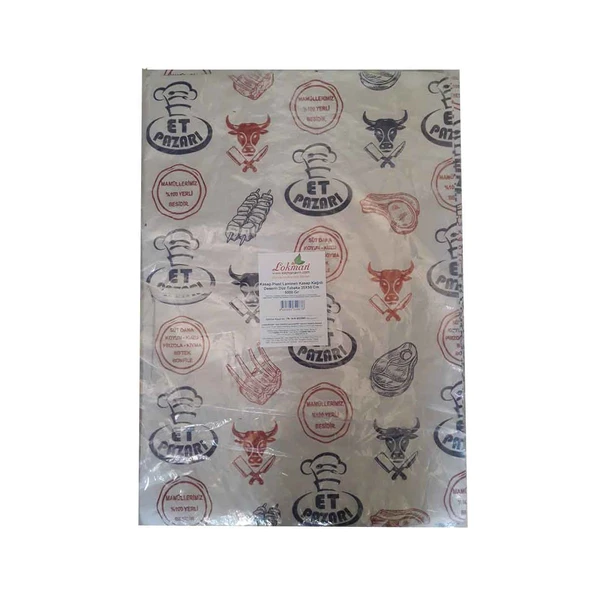 LokmanAVM Kasap Plast Lamineli Kasap Kağıdı Desenli Düz Tabaka 35X50 Cm 5000 Gr 1 Paket ürün görseli 1