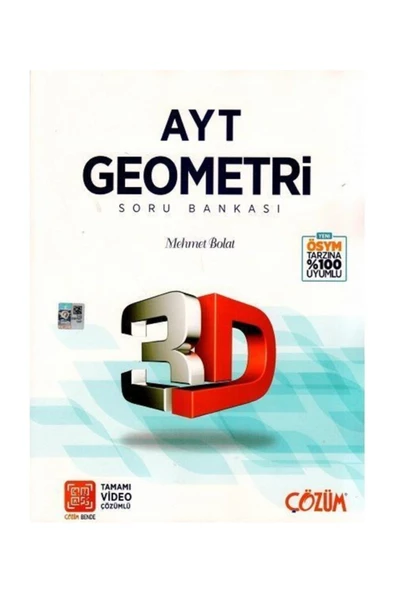 3d Yayınları Ayt Geometri Soru Bankası ürün görseli 1