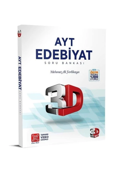 3d Yayınları Ayt Edebiyat Soru Bankası ürün görseli 1