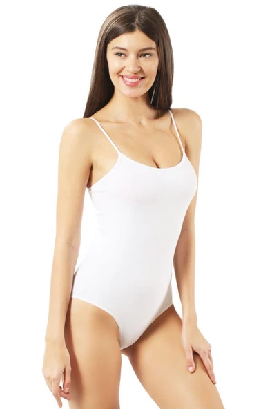 Özkan Bayan İp Askılı Likralı Çıtçıtlı Kancalı Body 0603 ürün görseli 1