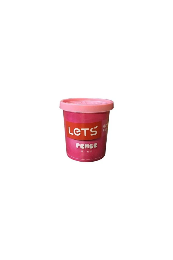 Lets Tek Renk Oyun Hamuru Pembe 115 Gram (Tekli) ürün görseli 1
