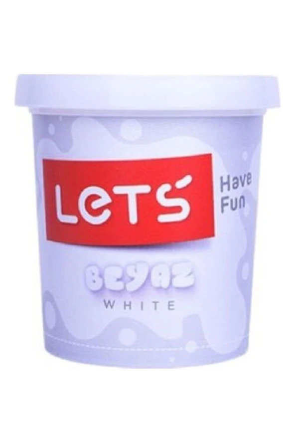 Lets Tek Renk Oyun Hamuru Beyaz 115 Gram (Tekli) ürün görseli 1