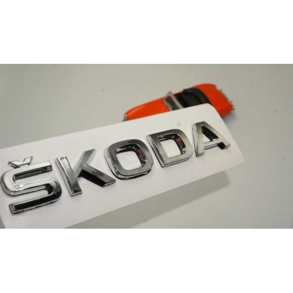 Skoda Bagaj Krom ABS 3M 3D Yazı Logo Amblem ürün görseli 1