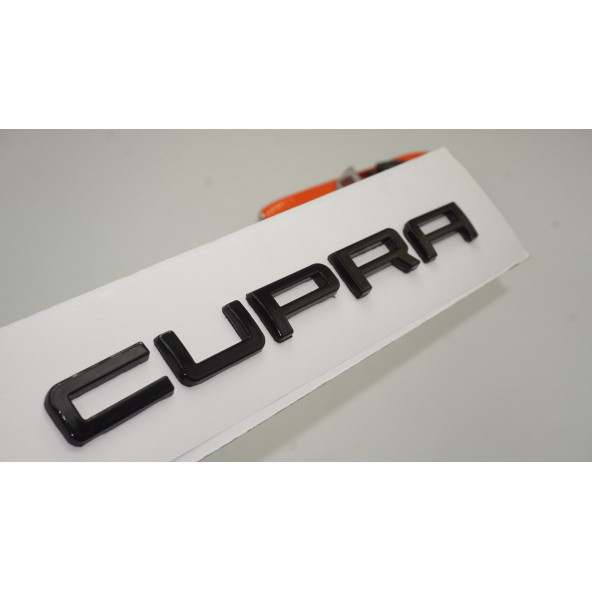 Seat Leon Cupra Bagaj Parlak Siyah ABS 3M 3D Yazı Logo Amblem ürün görseli 1