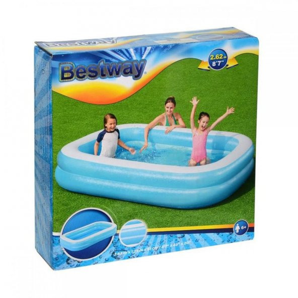 Bestway 54006 Şişme Büyük Havuz 262 x 175 CM ürün görseli 1