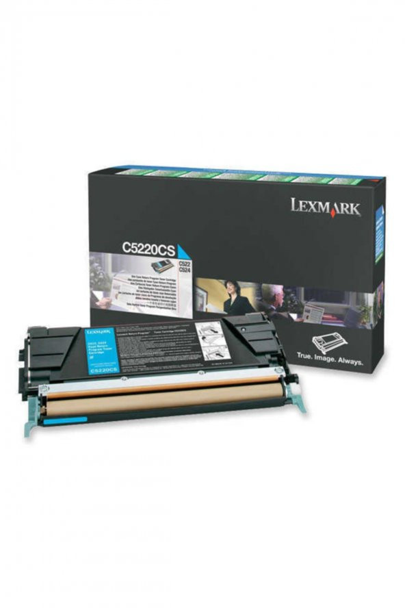 Lexmark C522-C5220CS Mavi Toner ürün görseli 1