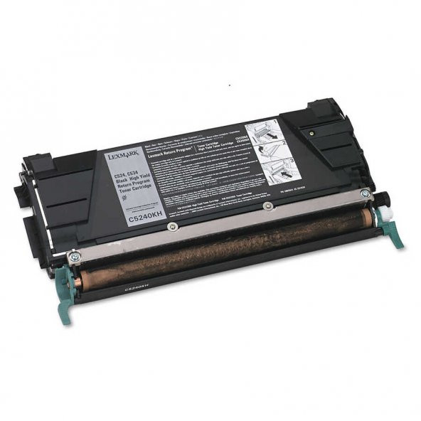 Lexmark C524-C5240KH Siyah Toner Yüksek Kapasiteli ürün görseli 1