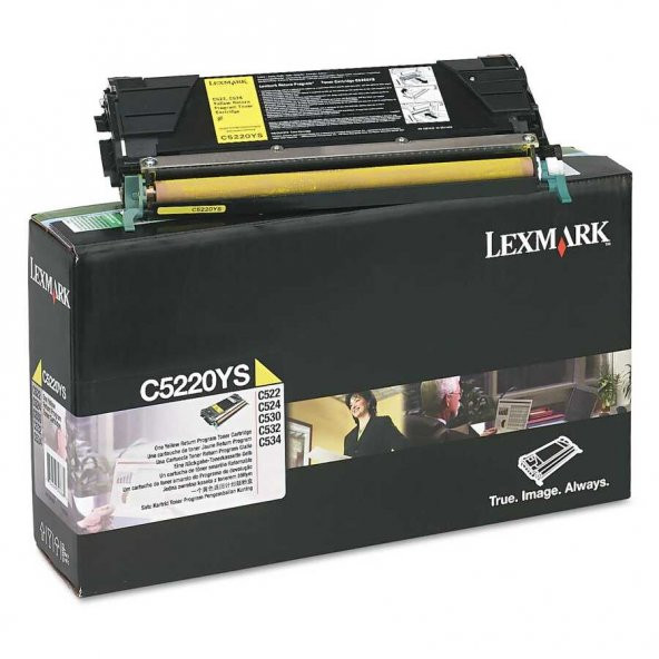Lexmark C522-C5220YS Sarı Toner ürün görseli 1