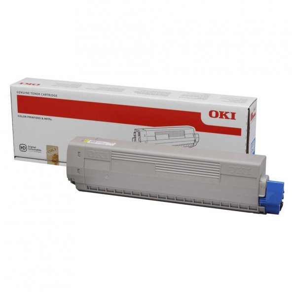 Oki C822-44844625 Sarı Toner ürün görseli 1