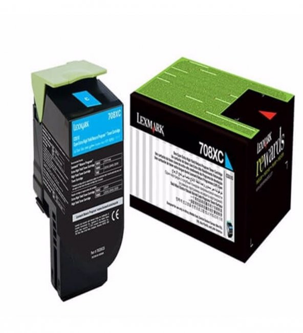 Lexmark CS510-70C8XC0 Mavi Toner ürün görseli 1