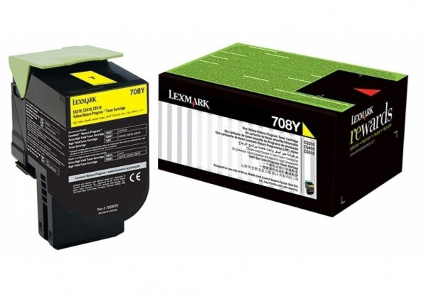 Lexmark CS310-70C80Y0 Sarı Toner ürün görseli 1