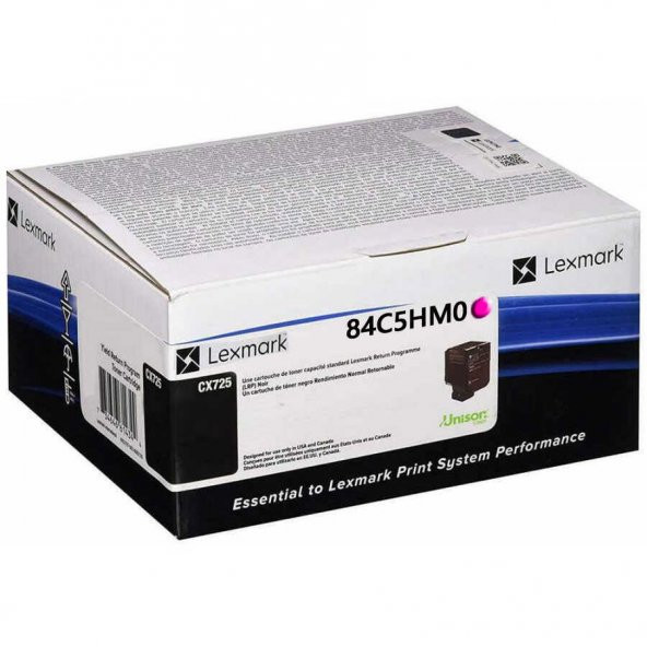 Lexmark CX725-84C5HM0 Kırmızı Toner Yüksek Kapasiteli ürün görseli 1