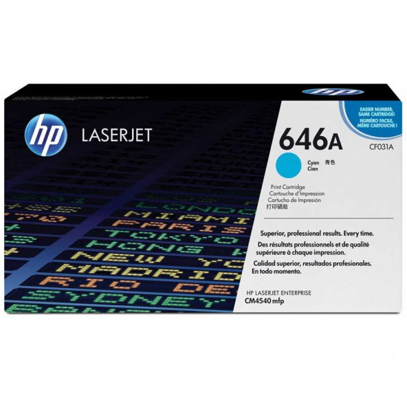 Hp 646A-CF031A Mavi Toner ürün görseli 1