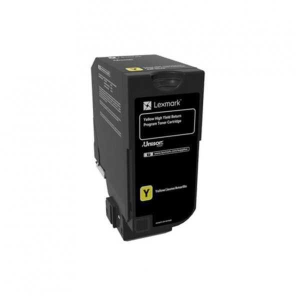Lexmark CX725-84C5HY0 Sarı Toner Yüksek Kapasiteli ürün görseli 1