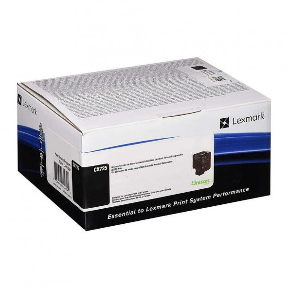 Lexmark CX725-84C5HK0 Siyah Toner Yüksek Kapasiteli ürün görseli 1