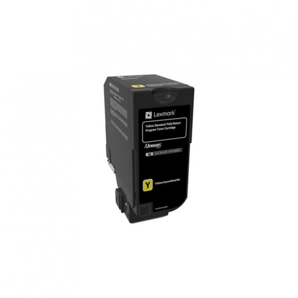 Lexmark CS720-74C5SY0 Sarı Toner Yüksek Kapasiteli ürün görseli 1