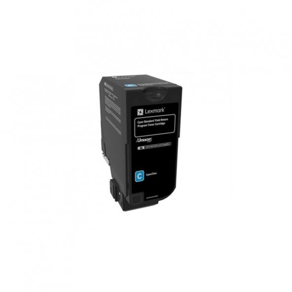 Lexmark CS720-74C5SC0 Mavi Toner Yüksek Kapasiteli ürün görseli 1