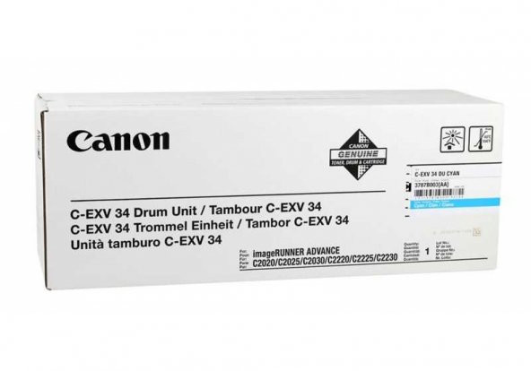 Canon C-EXV-34 Mavi Fotokopi Drum Ünitesi ürün görseli 1