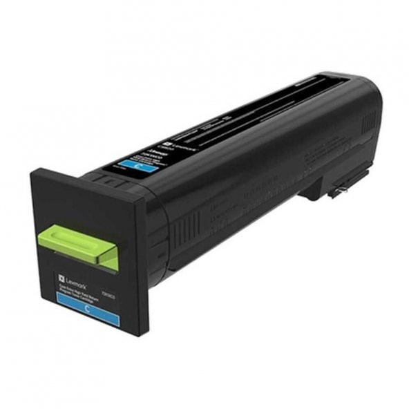 Lexmark CS820-72K5XC0 Mavi Toner Ekstra Yüksek Kapasiteli ürün görseli 1