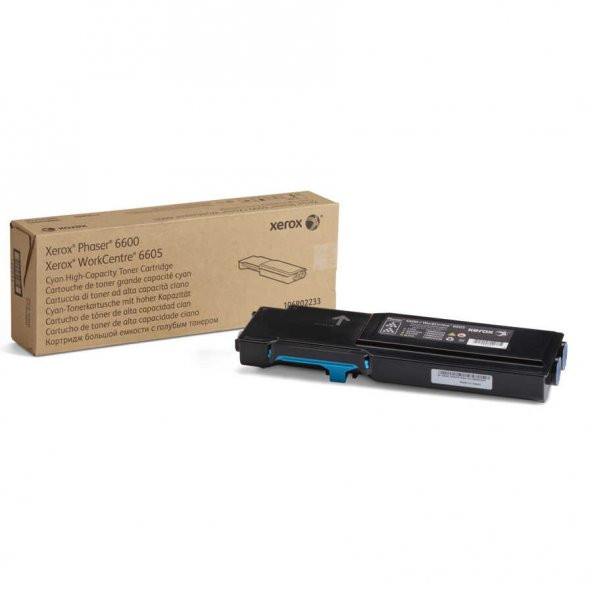 Xerox Phaser 6600-106R02233 Mavi Toner Yüksek Kapasiteli ürün görseli 1