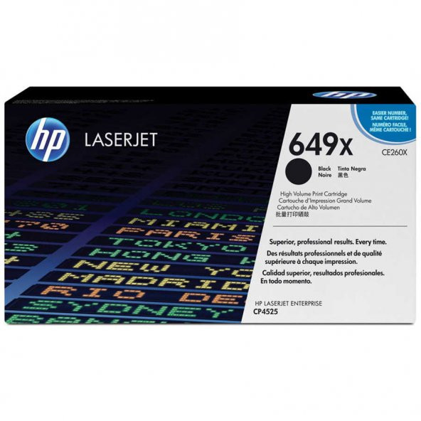 Hp 649X-CE260XC Siyah Toner Yüksek Kapasiteli ürün görseli 1