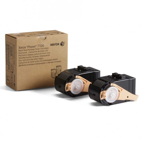 Xerox Phaser 7100-106R02612 Siyah Toner 2Li Paket ürün görseli 1