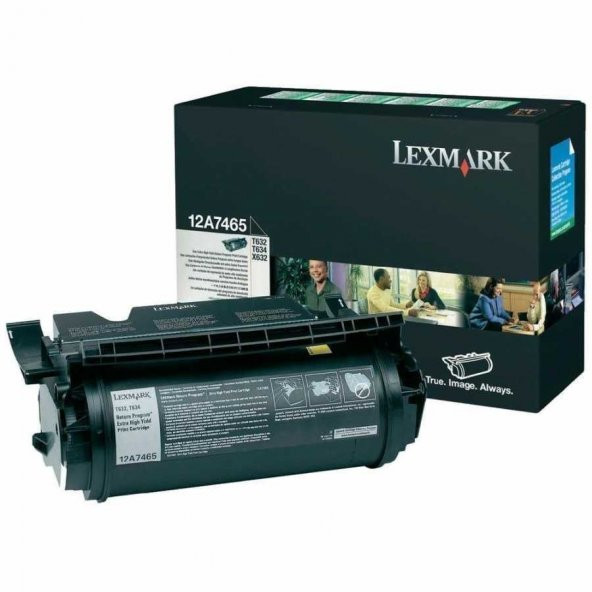 Lexmark T632-12A7465 Toner Extra Yüksek Kapasiteli ürün görseli 1