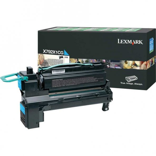 Lexmark X792-X792X1CG Mavi Toner Yüksek Kapasiteli ürün görseli 1