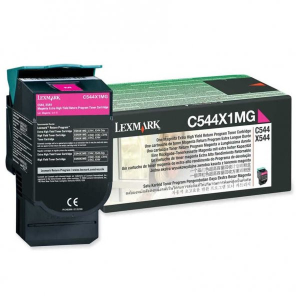 Lexmark C544-C544X1MG Kırmızı Toner Extra Yüksek Kapasiteli ürün görseli 1
