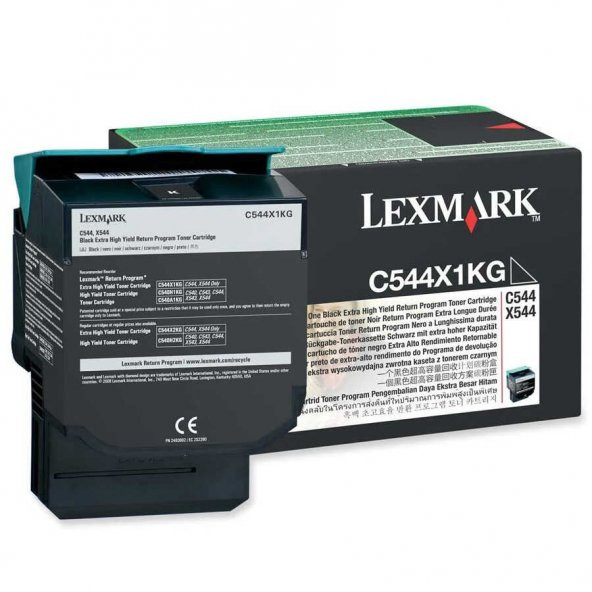 Lexmark C544-C544X1KG Siyah Toner Extra Yüksek Kapasiteli ürün görseli 1