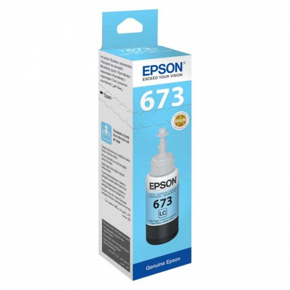 Epson T6735-C13T67354A Açık Mavi Mürekkep ürün görseli 1