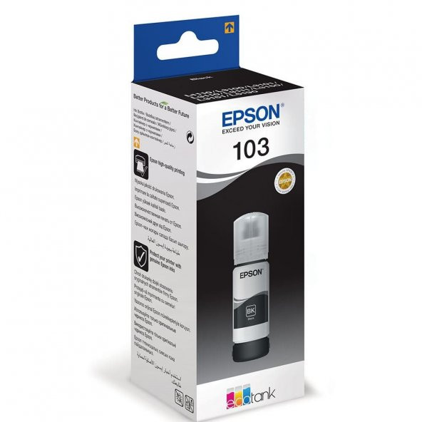 Epson 103-C13T00S14A Siyah Mürekkep ürün görseli 1