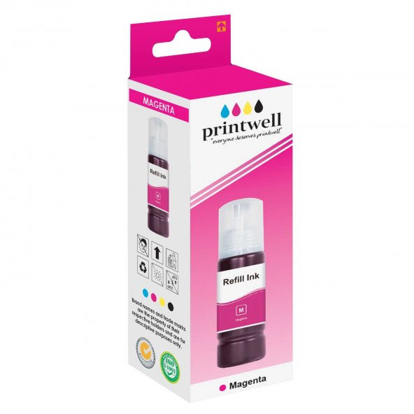 Printwell T6733-C13T67334A Kırmızı Muadil Mürekkep ürün görseli 1