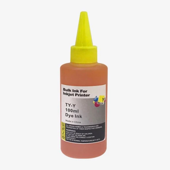 Printwell Canon - HP  Muadil 100 ML Sarı Mürekkep ürün görseli 1