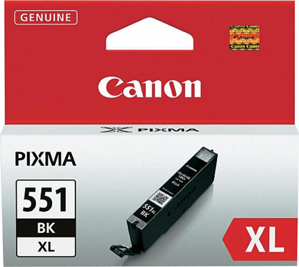Canon CLI-551XL Siyah Kartuş ürün görseli 1