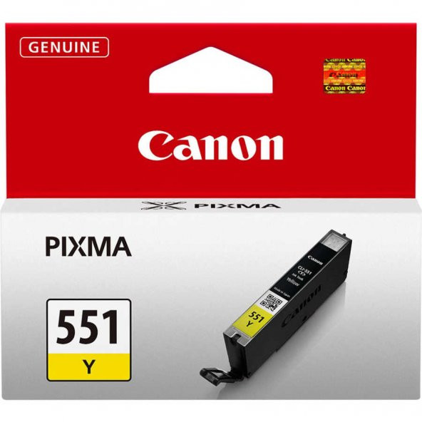 Canon CLI-551 Sarı Kartuş ürün görseli 1